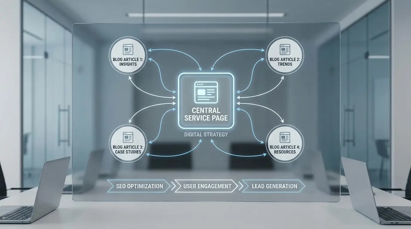 Semantic SEO and content clusters diagram