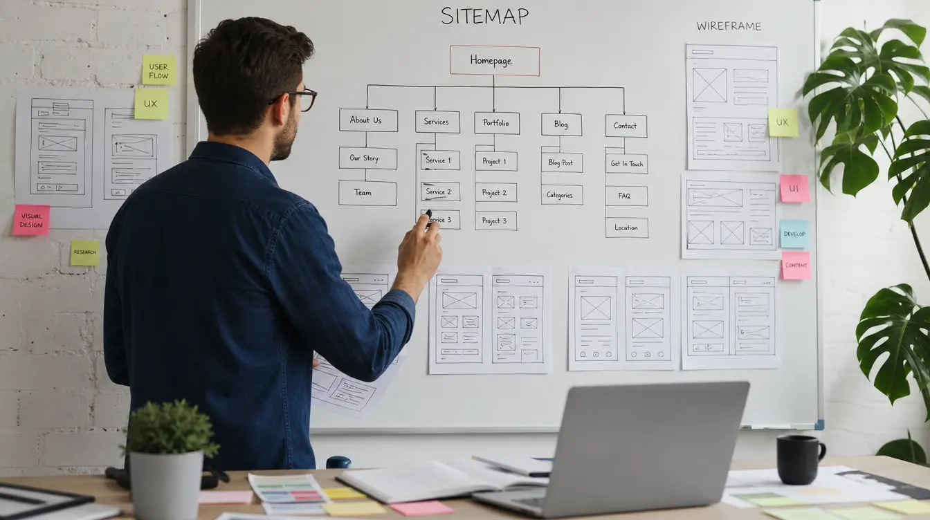 Technical structure and sitemap diagram