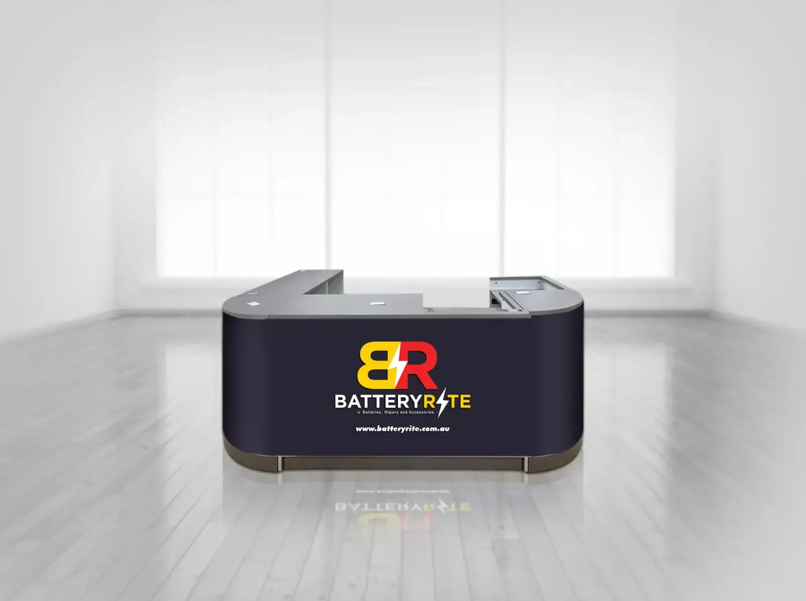 BatteryRite — logo by DSIGNS Sydney