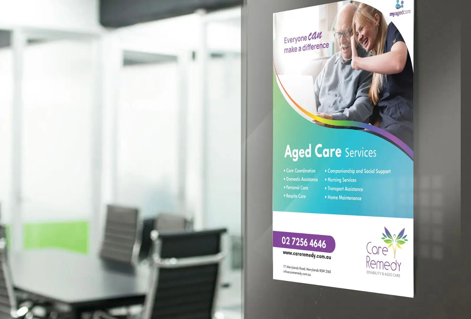 Aged Care Wall Poster