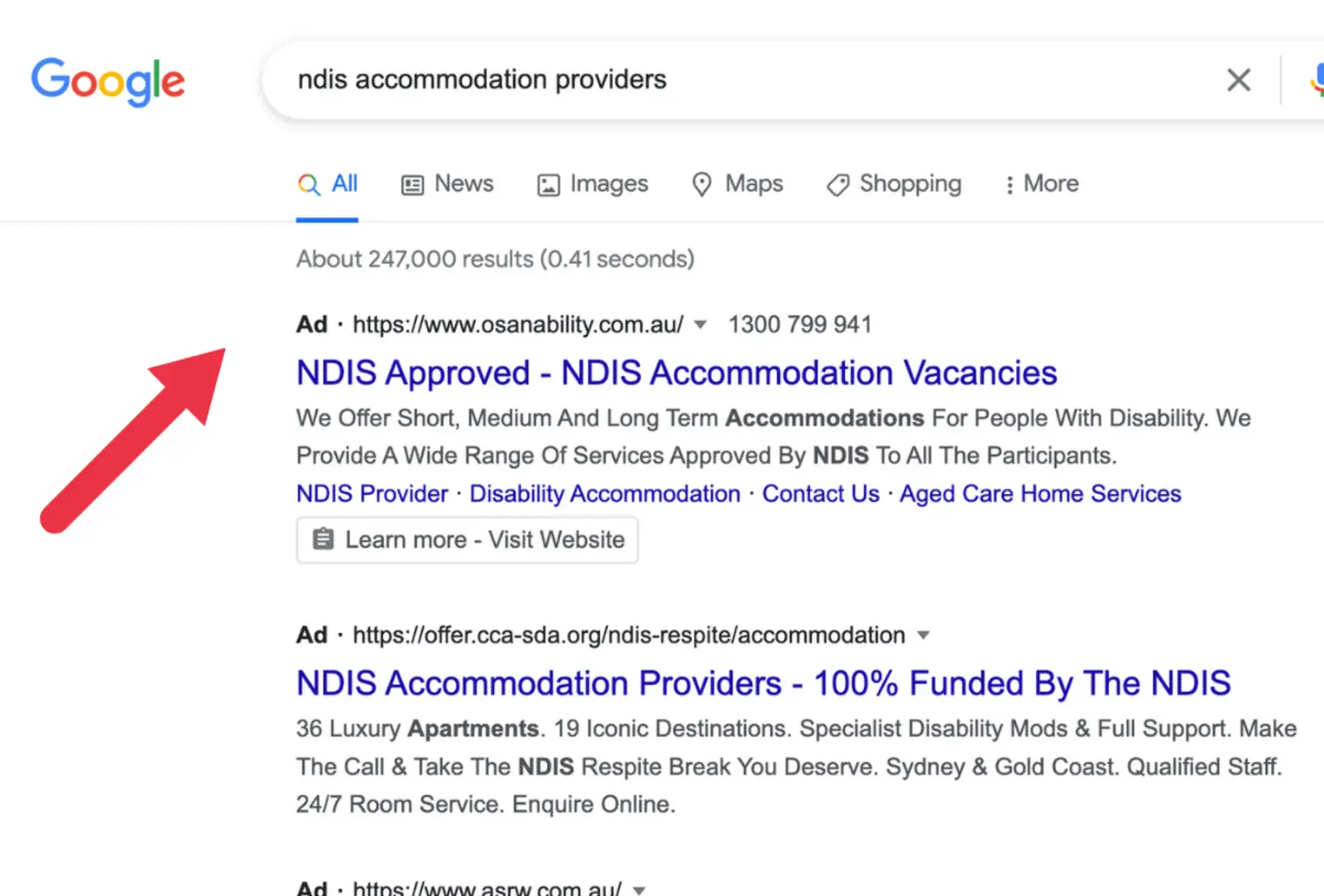NDIS Accommodation Providers Campaign