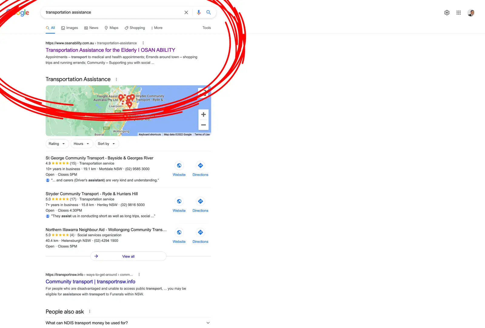 Transport Assistance SEO