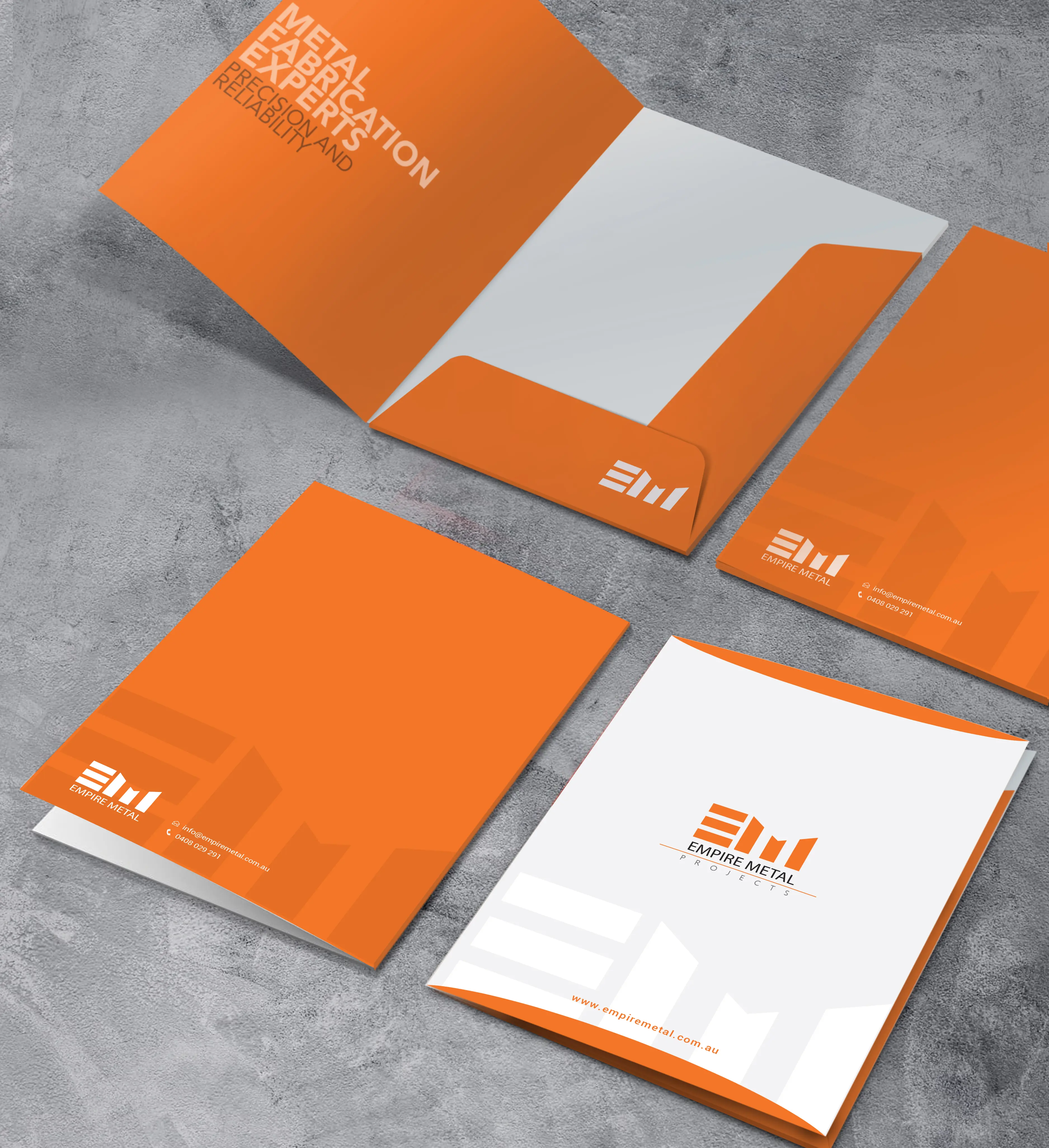 Presentation Folders brand identity