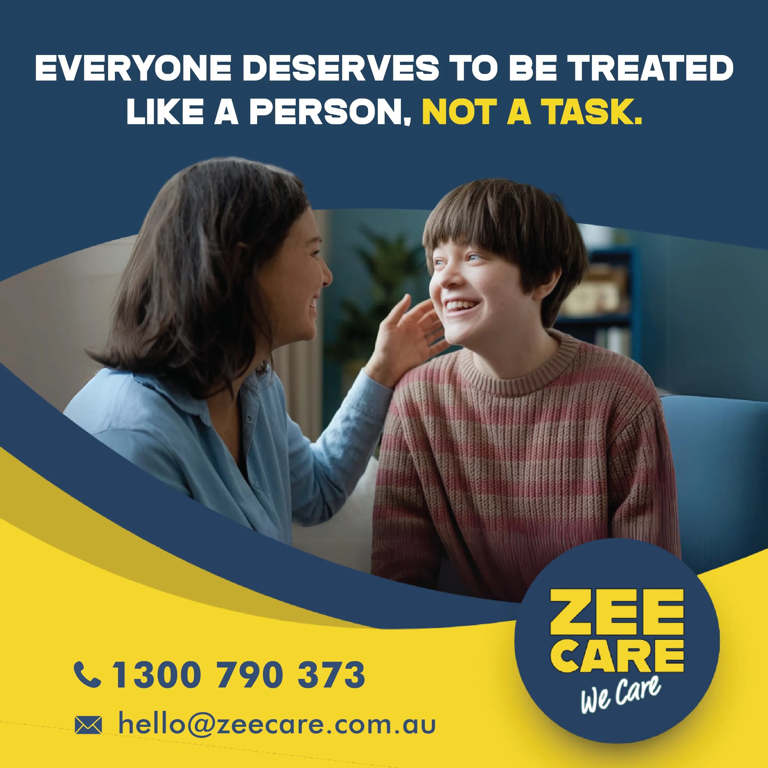 Zee Care NDIS services social ad design
